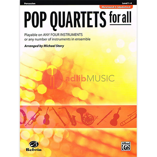 Pop Quartets for All Percussion