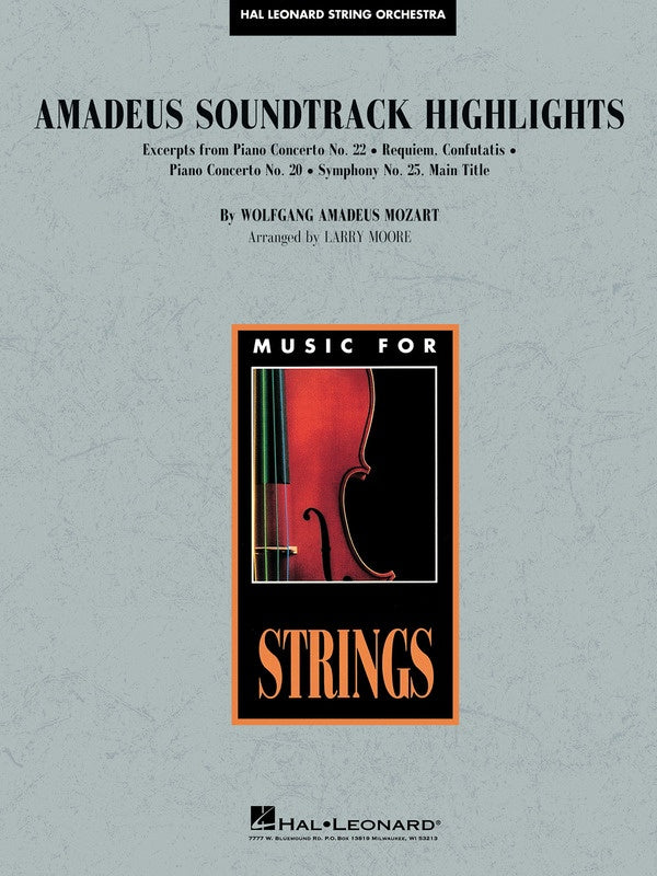 Mozart - Amadeus Soundtrack Highlights - String Orchestra Score/Parts Hal Leonard 4492254