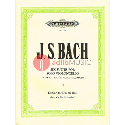 Bach J S - Suites No. 4-5 Volume 2 - Double Bass Solo - Peters EP238C