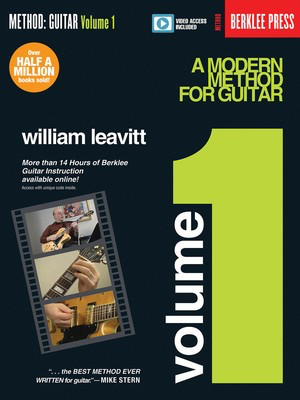 A Modern Method for Guitar - Volume 1 - Book with More Than 14 Hours of Berklee Video Guitar Instruction - Guitar William Leavitt Berklee Press Sftcvr/Online Media