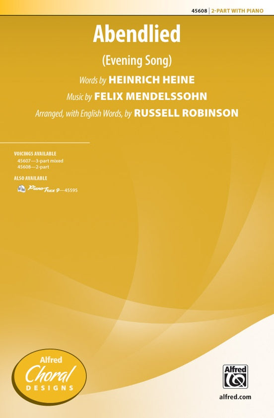 Abendlied - 2-Part Choral Octavo (Digital Download)