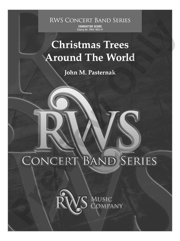 Christmas Trees Around the World - Concert Band Conductor Score & Parts(Digital Download)