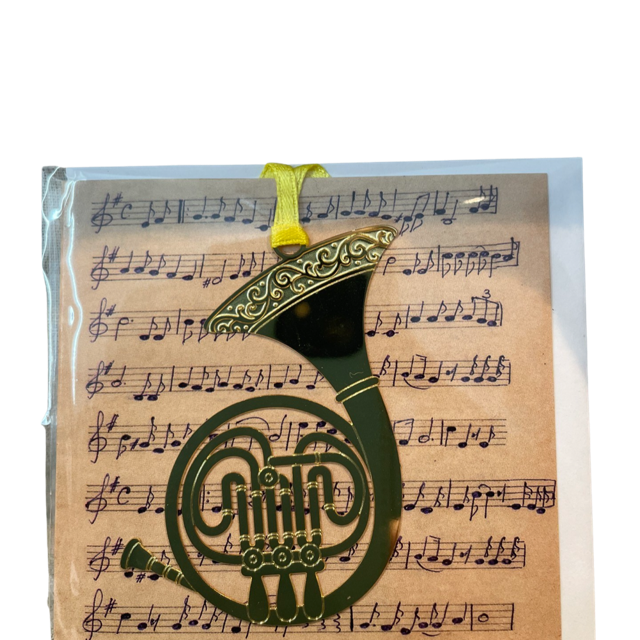 Gift Card - Manuscript with a French Horn Bookmark