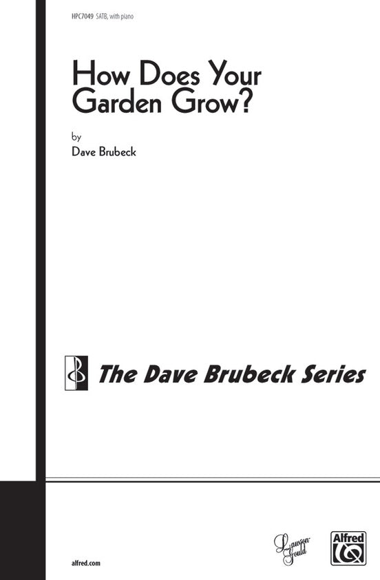 How Does Your Garden Grow? (from Four New England Pieces) – SATB Choral Octavo (Digital Download)