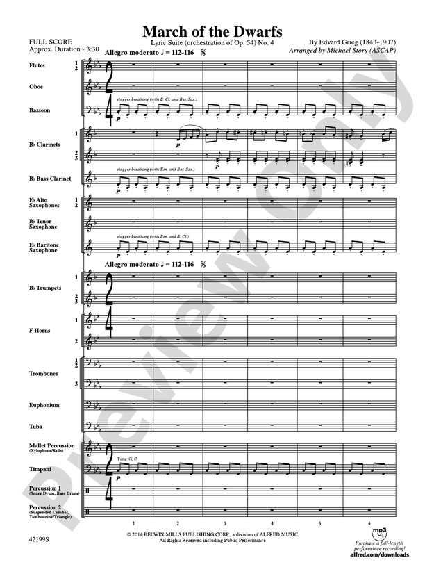 March of the Dwarfs - Concert Band Conductor Score & Parts (Digital Download)
