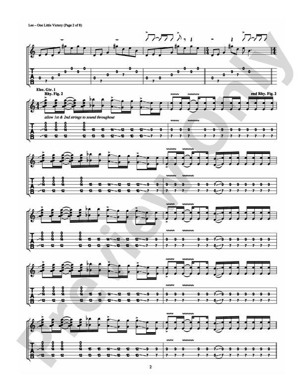 One Little Victory - Guitar TAB (Digital Download)