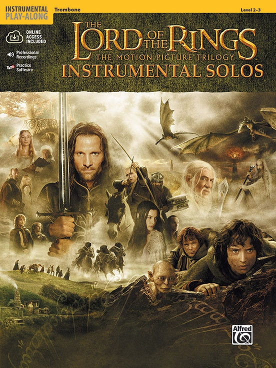 Lord of the Rings Inst Solos Trombone Bk/CD