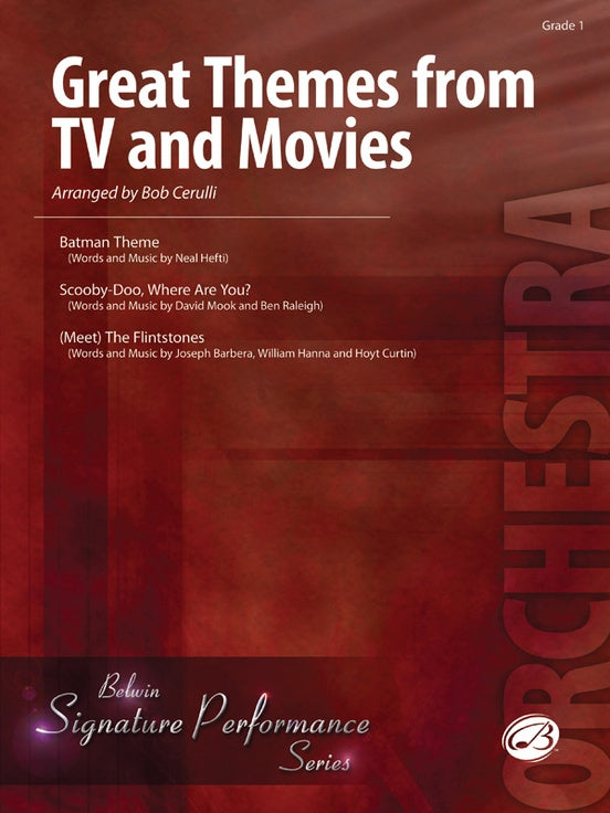 Great Themes from TV and Movies – String Orchestra Conductor Score & Parts (Digital Download)