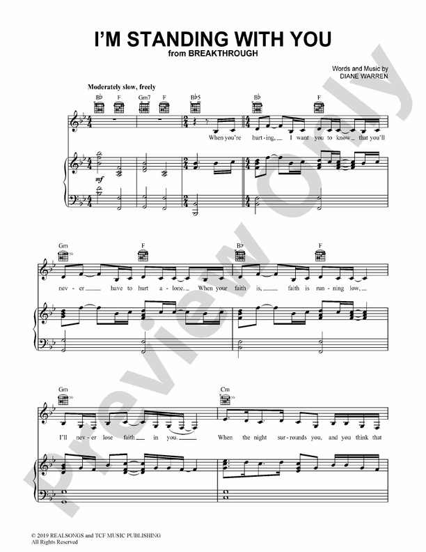 I'm Standing with You (from Breakthrough) - PVG (Digital Download)