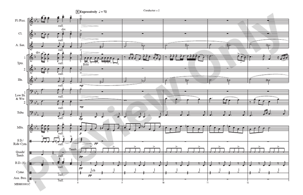 The Greatest Love of All – Marching Band Conductor Score & Parts (Digital Download)