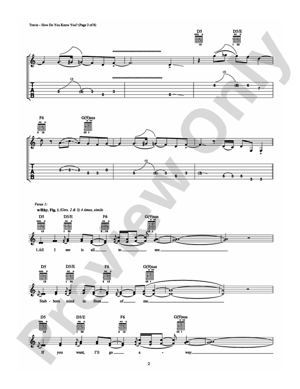 How Do You Know You? - Guitar TAB (Digital Download)