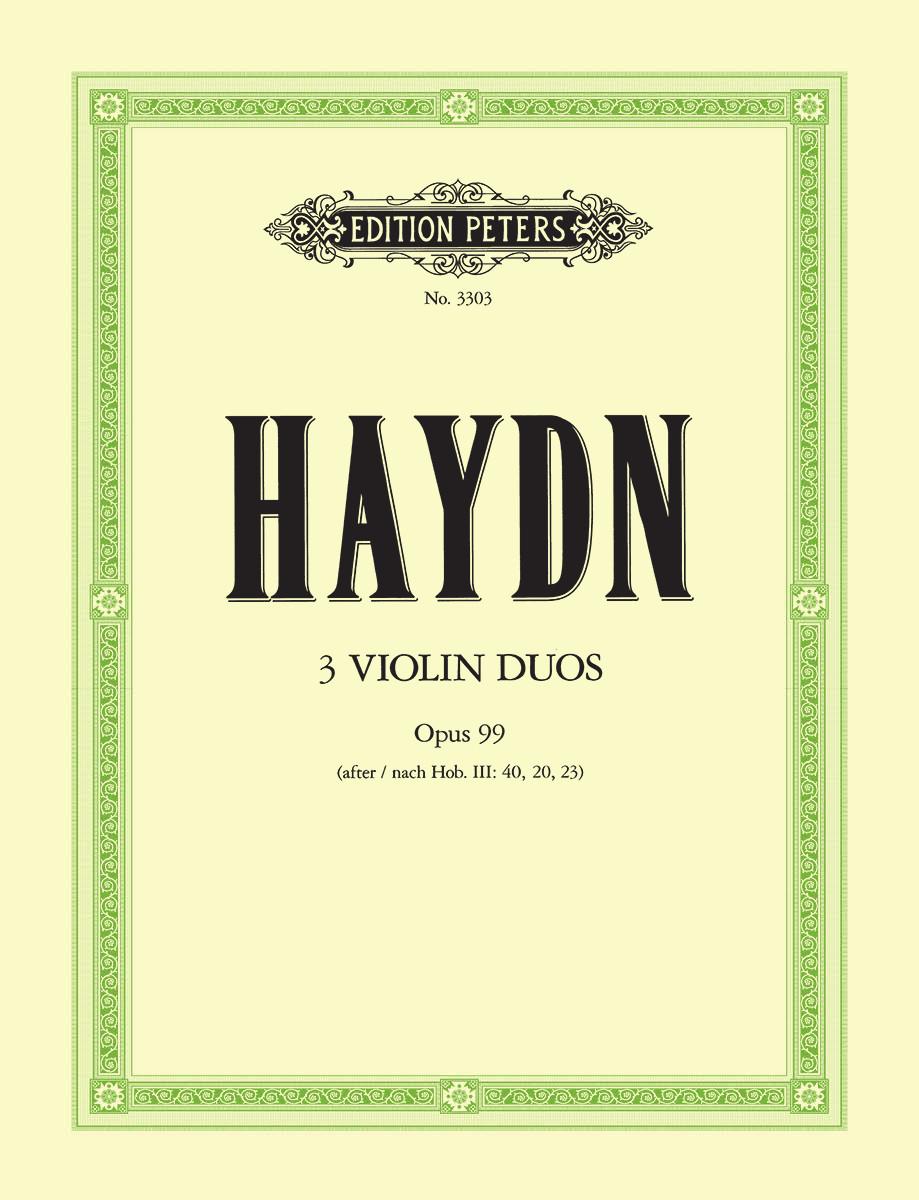 Haydn - 3 Duets Op99 - Violin Duet Peters EP3303