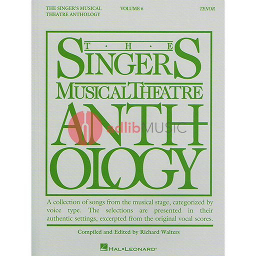 The Singer's Musical Theatre Anthology - Volume 6 - Tenor Book Only - Various - Vocal Tenor Hal Leonard Piano & Vocal