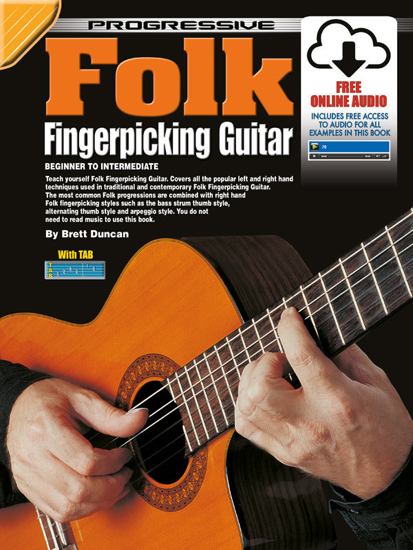 Progressive Folk Fingerpicking Guitar Meth Bk/OLA