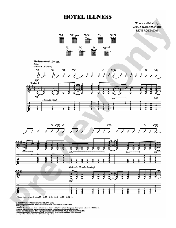 Hotel Illness - Guitar TAB (Digital Download)
