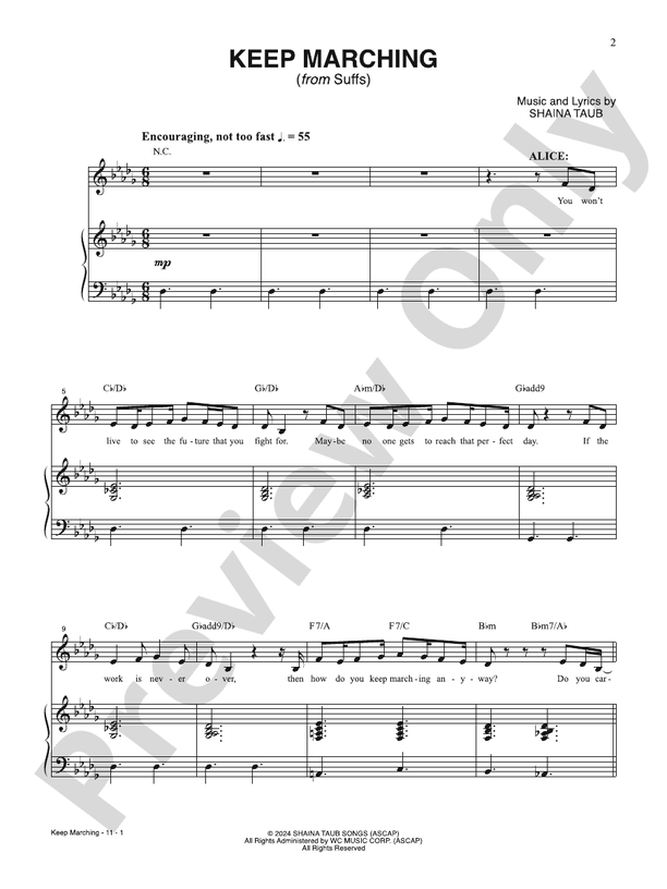 Keep Marching from Suffs - PVG (Digital Download)