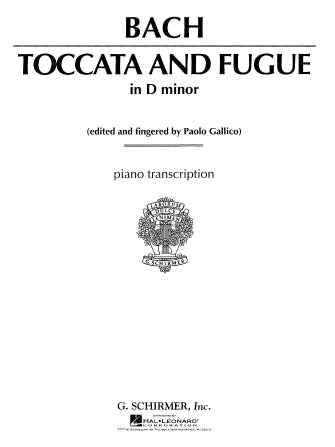 Bach - Toccata & Fugue in Dmin BWV565 - Piano edited by Tausig Schirmer 50269760