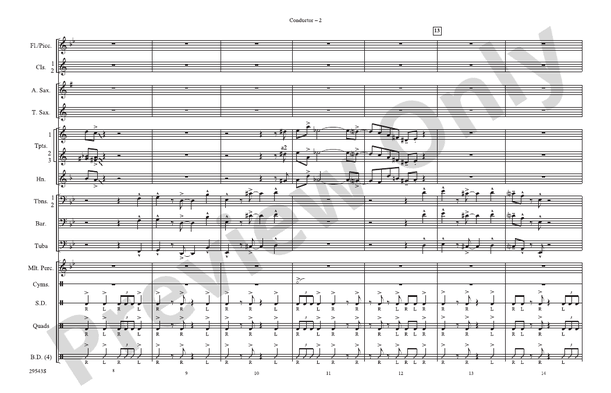Sing Sang Sung – Marching Band Conductor Score & Parts (Digital Download)