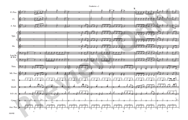 Cheeseburger in Paradise – Marching Band Conductor Score & Parts (Digital Download)