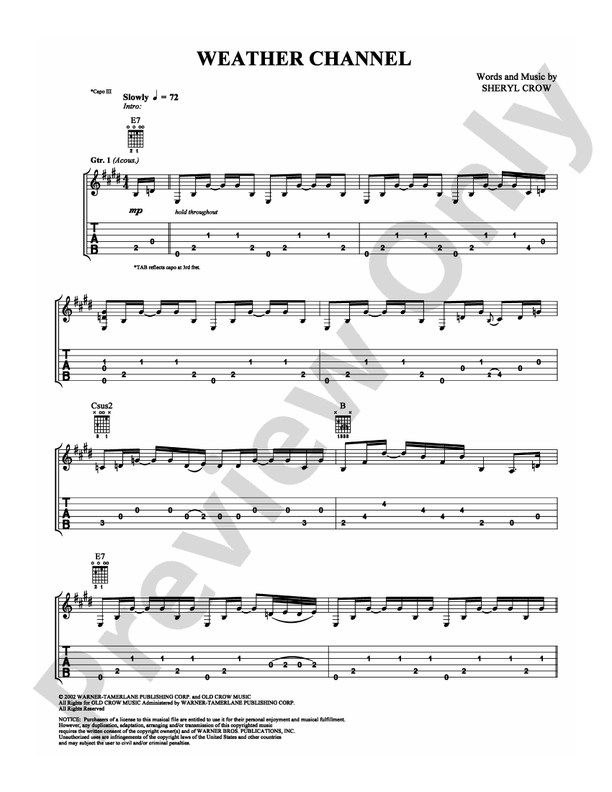 Weather Channel - Guitar TAB (Digital Download)