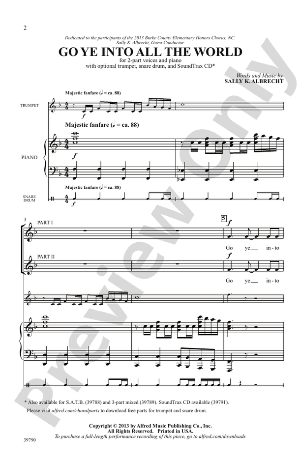 Go Ye Into All the World – 2-Part Choral Octavo (Digital Download)