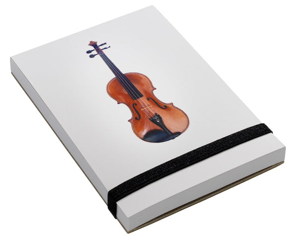 Notepad White with Violin