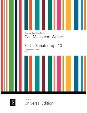 Six Sonatas Op 10 for Flute and Piano Volume 1