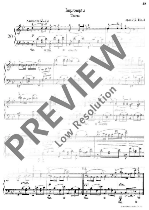 Immortal Schubert - Franz Schubert - Piano Schott ED2424