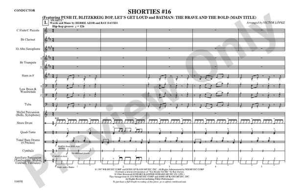 Shorties #16 – Marching Band Conductor Score & Parts (Digital Download)