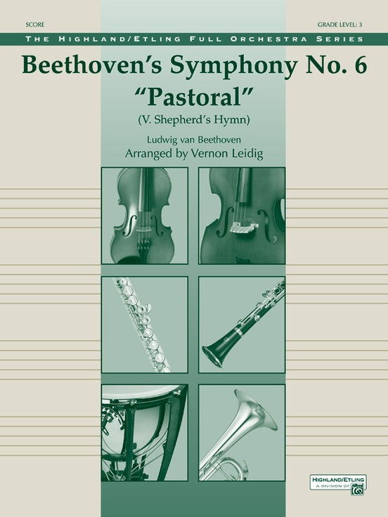 Beethoven's Symphony No. 6 "Pastoral" – Ful Orchestra Conductor Score & Parts (Digital Download)