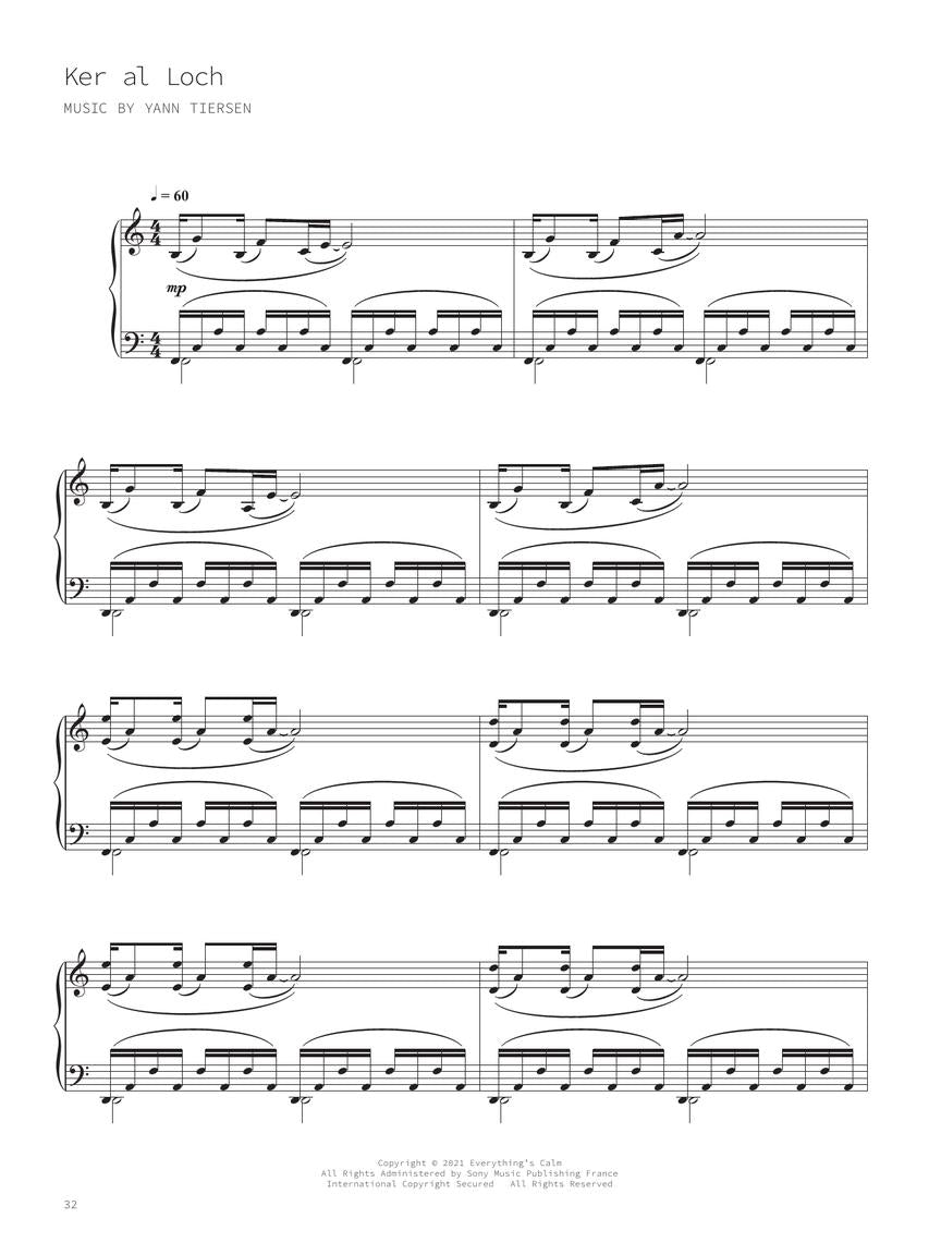 Tiersen - Kerber - Piano Solo Hal Leonard 369200