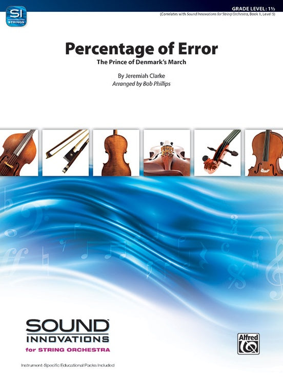 Percentage of Error - String Orchestra Conductor Score & Parts (Digital Download)