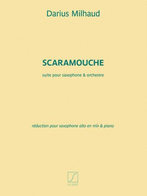 Milhaud - Scaramouche - Eb Alto Saxophone/Piano - Salabert SLB00590800