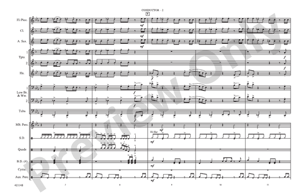 Love Rollercoaster – Marching Band Conductor Score & Parts (Digital Download)