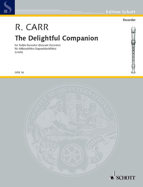 Delightful Companion - Treble Recorder by Carr Schott OFB16