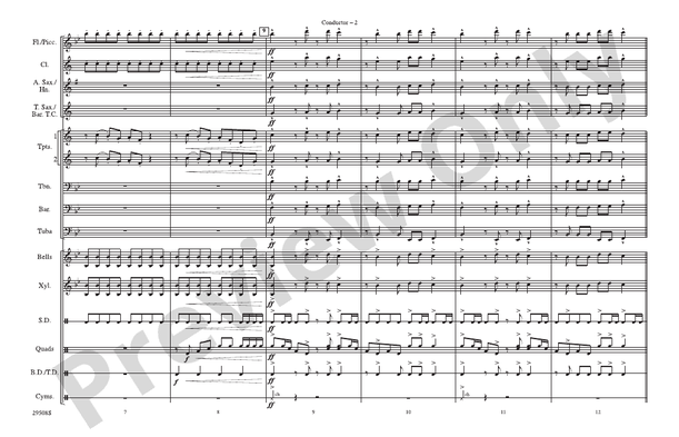 The Magnificent Seven (Arr. Mike Story) – Marching Band Conductor Score & Parts (Digital Download)