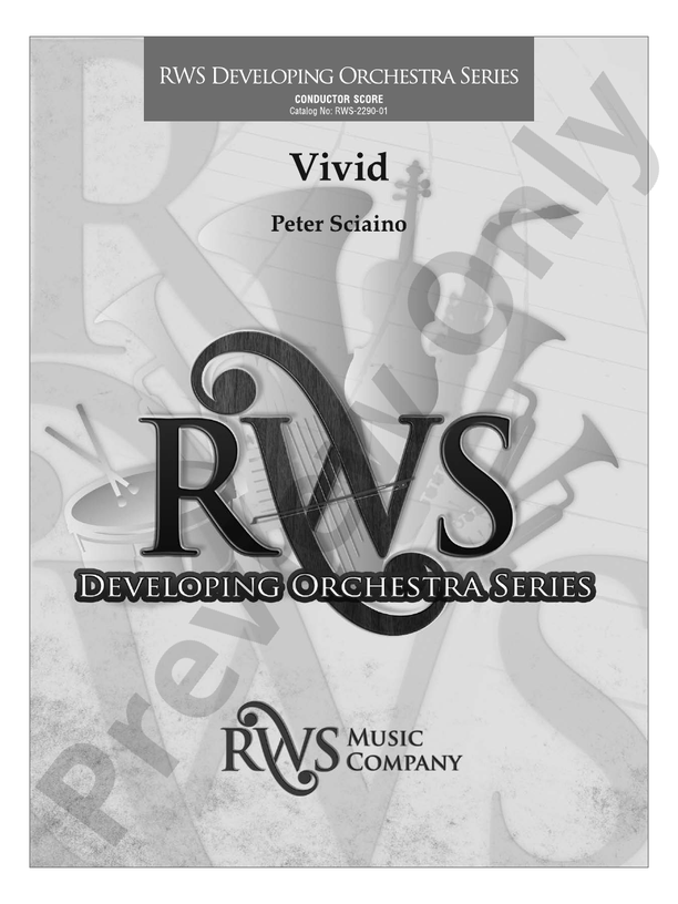 Vivid - Full Orchestra Conductor Score & Parts (Digital Download)