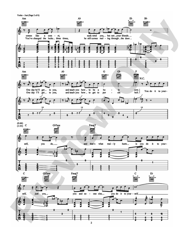 Just - Guitar TAB (Digital Download)