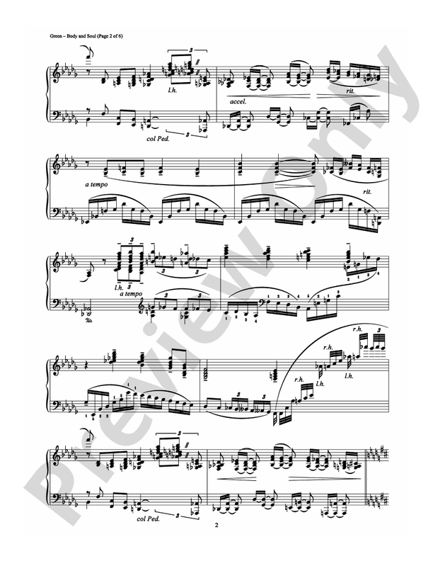 Body and Soul - DSM-PS-0001947 - Piano (Digital Download)