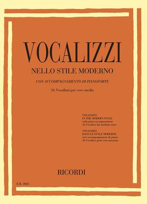 Vocalises in the Modern Style - 16 Vocalises for Medium Voice - Various - Classical Vocal Medium Voice Ricordi