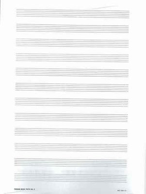 Manuscript Paper 25 Pack No 5 12 Stave -