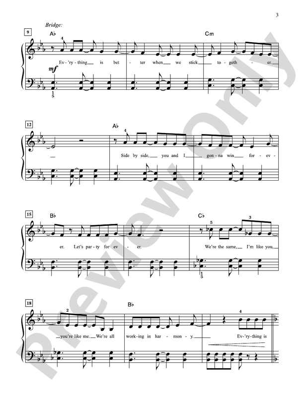 Everything is Awesome (Awesome Remixxx!!!) - Easy Piano (Digital Download)