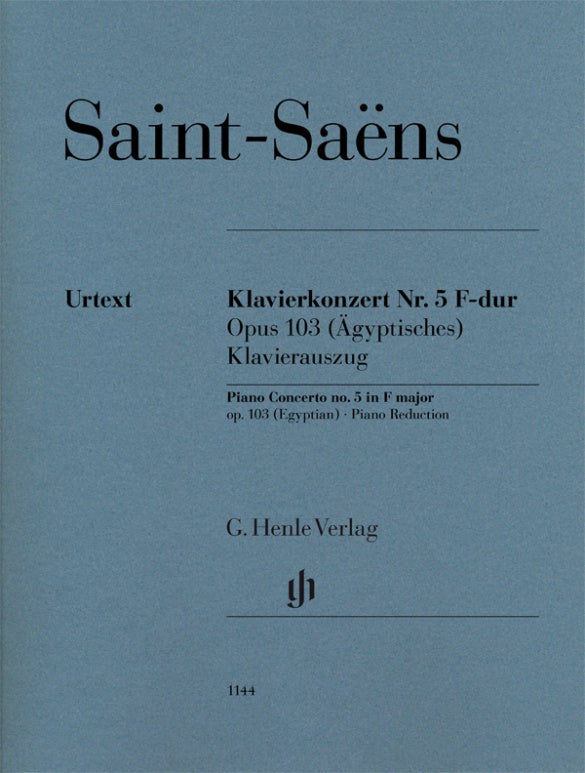 Saint-Sens - Piano Concerto #5 in FMaj Op103 (Egyptian) - Piano Solo Henle HN1144