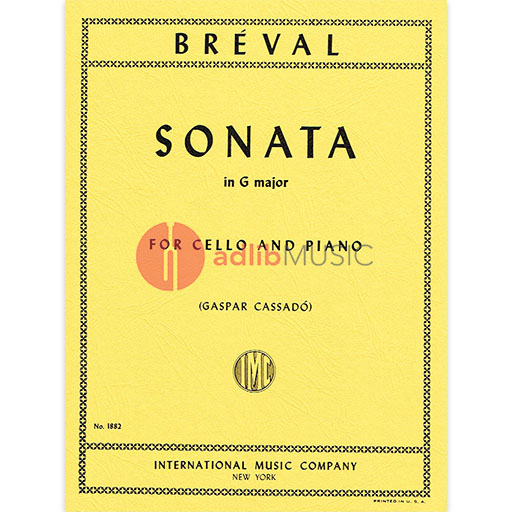 Breval - Sonata in Gmaj #5 - Cello/Piano Accompaniment IMC IMC1882