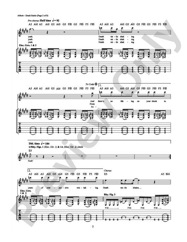 Death Rattle - Guitar TAB (Digital Download)