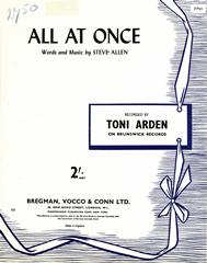 All At Once - Toni Arden - PVG (Digital Download)