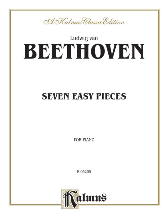 Beethoven - Seven Easy Pieces - Piano Solo (Digital Download)