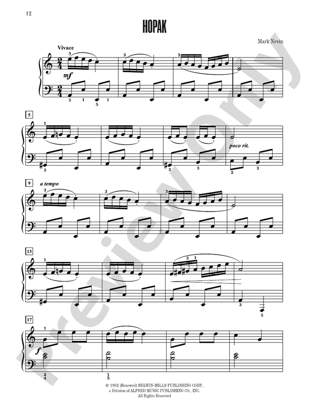 Hopak - Piano Solo (Digital Download)