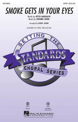 Smoke Gets in Your Eyes - Jerome Kern - SAB Kirby Shaw Hal Leonard Choral Score Octavo