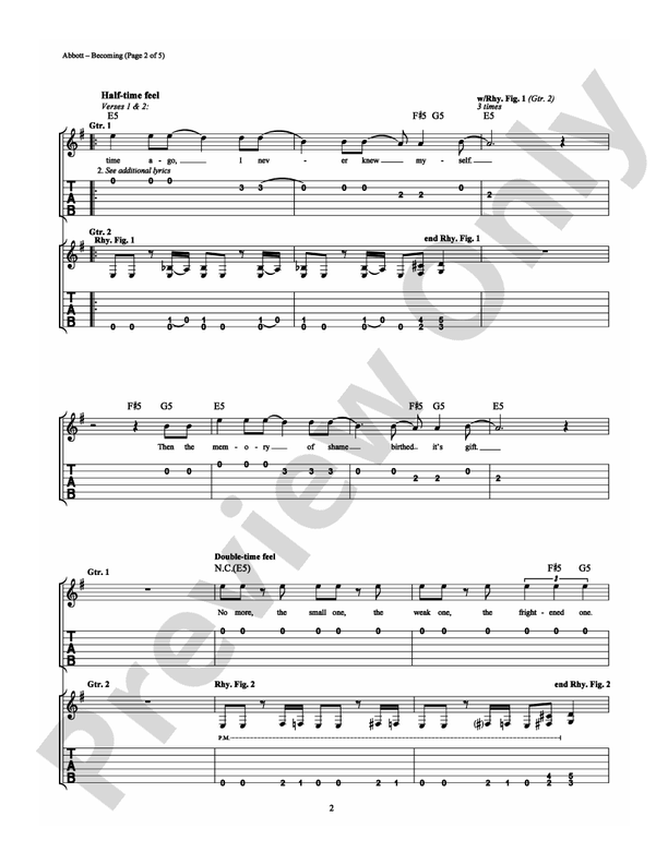 Becoming - Easy Guitar (Digital Download)